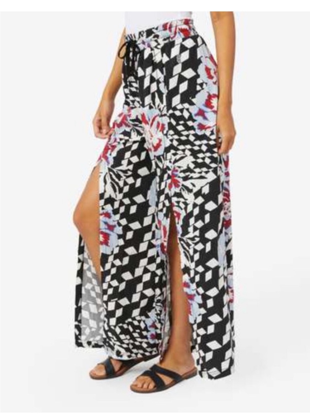 Free People FP Movement Abs Tracker Printed Split Leg Pants